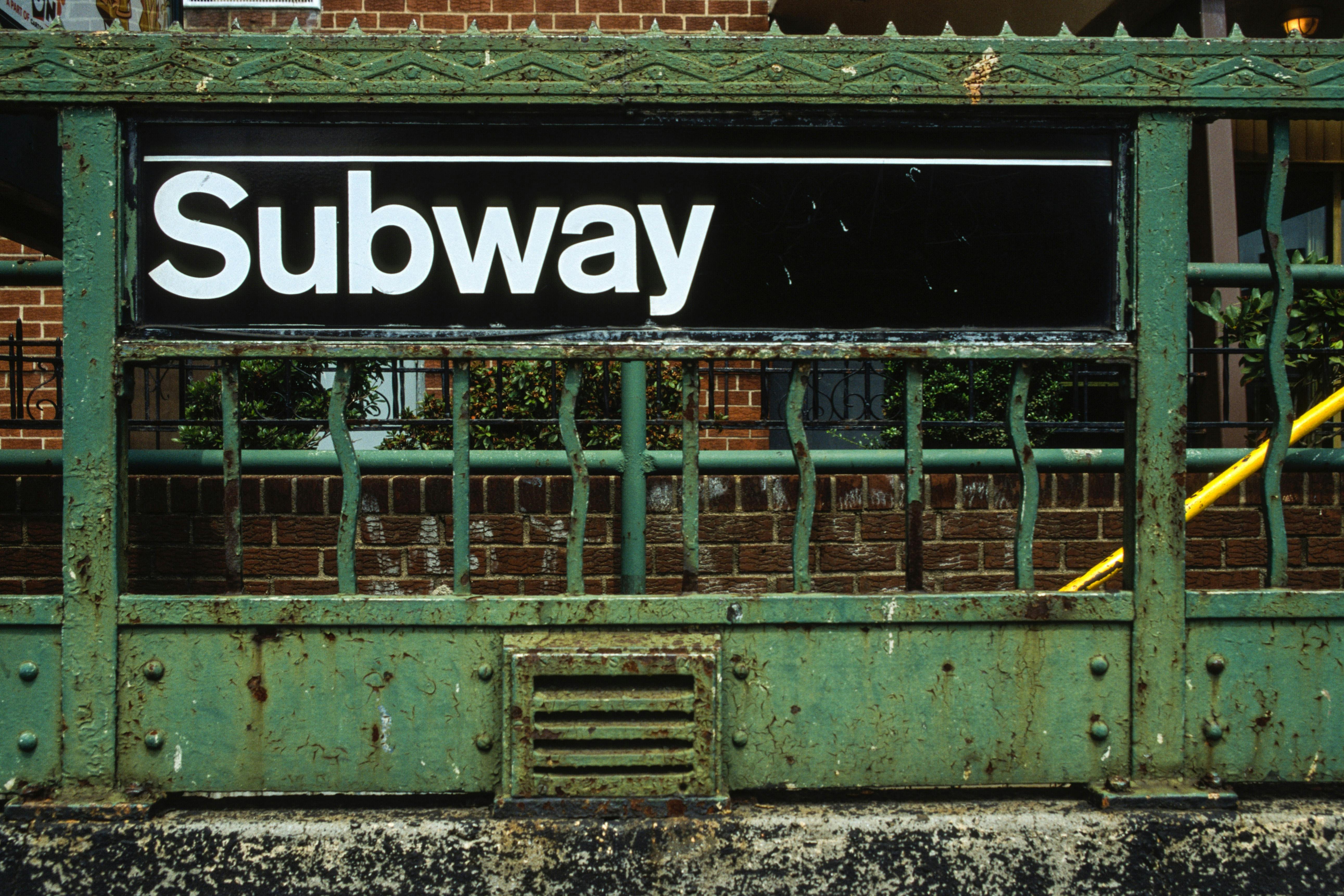 photo of a subway sign in new york