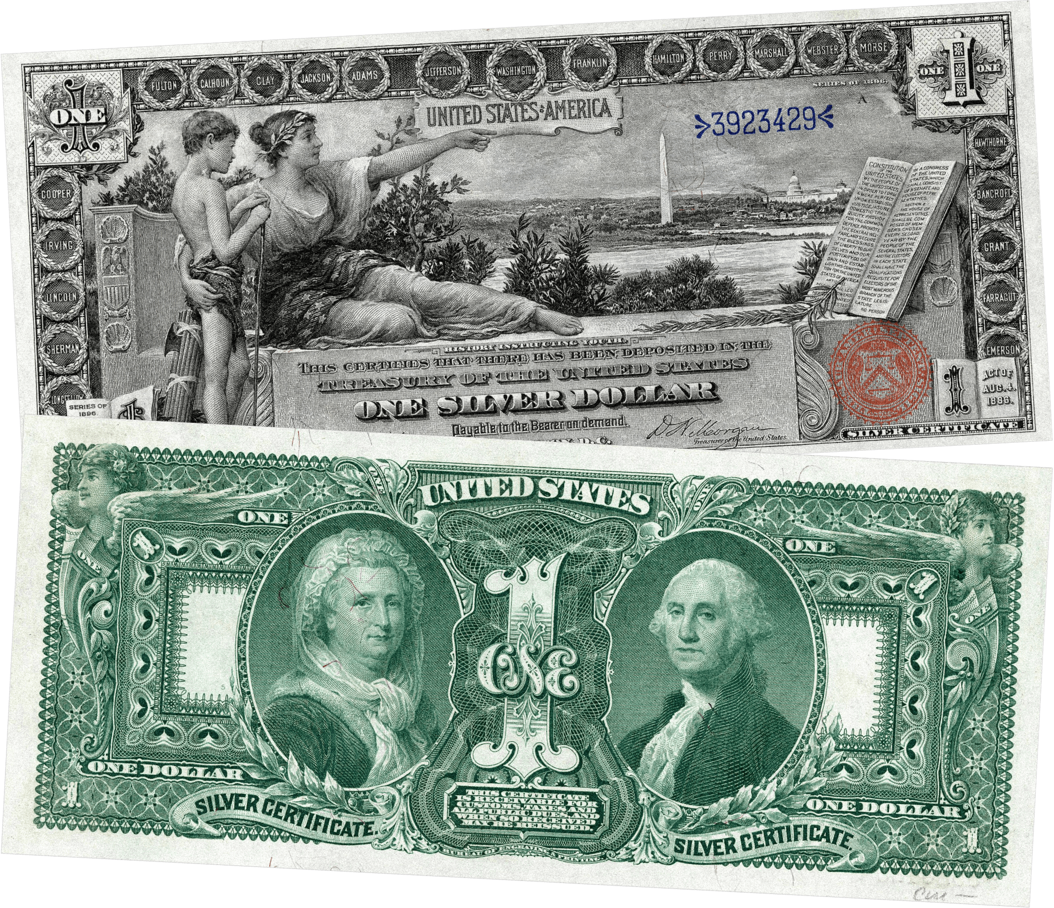 previous dollar bill design