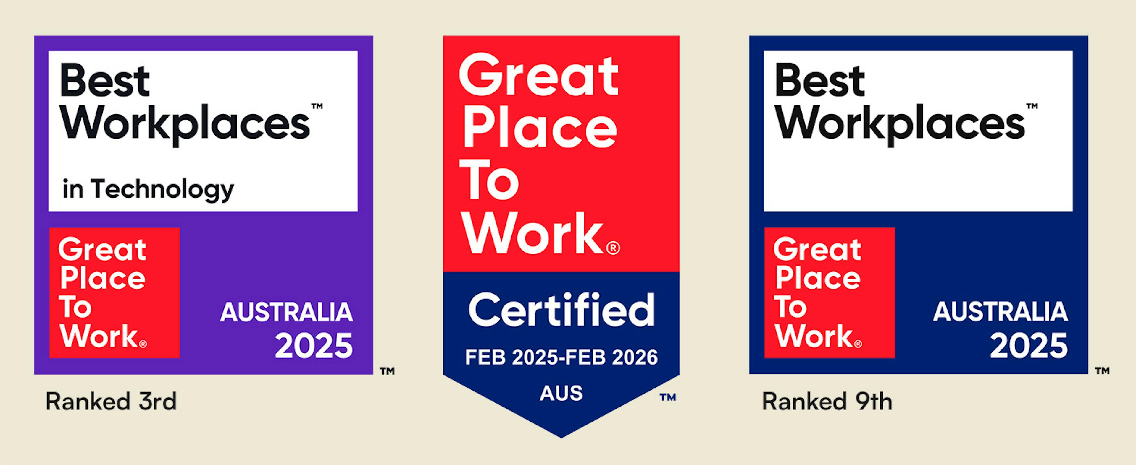 Great Place to Work 2025 Certificates!