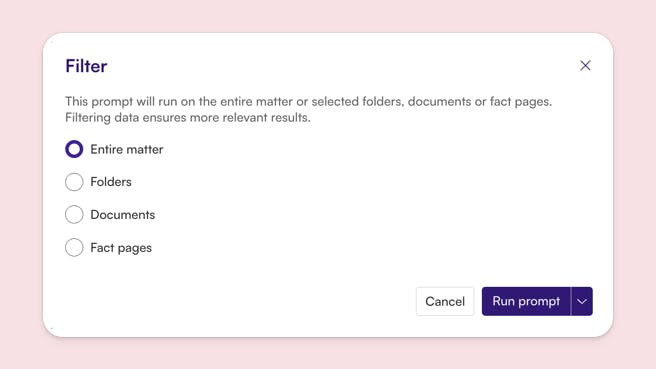 Filtering AI Prompts in CORTO