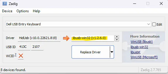 Installation drivers micro
