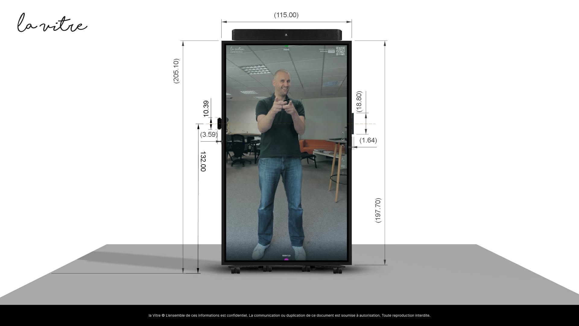 la Vitre : Bundle 86", Dimensions