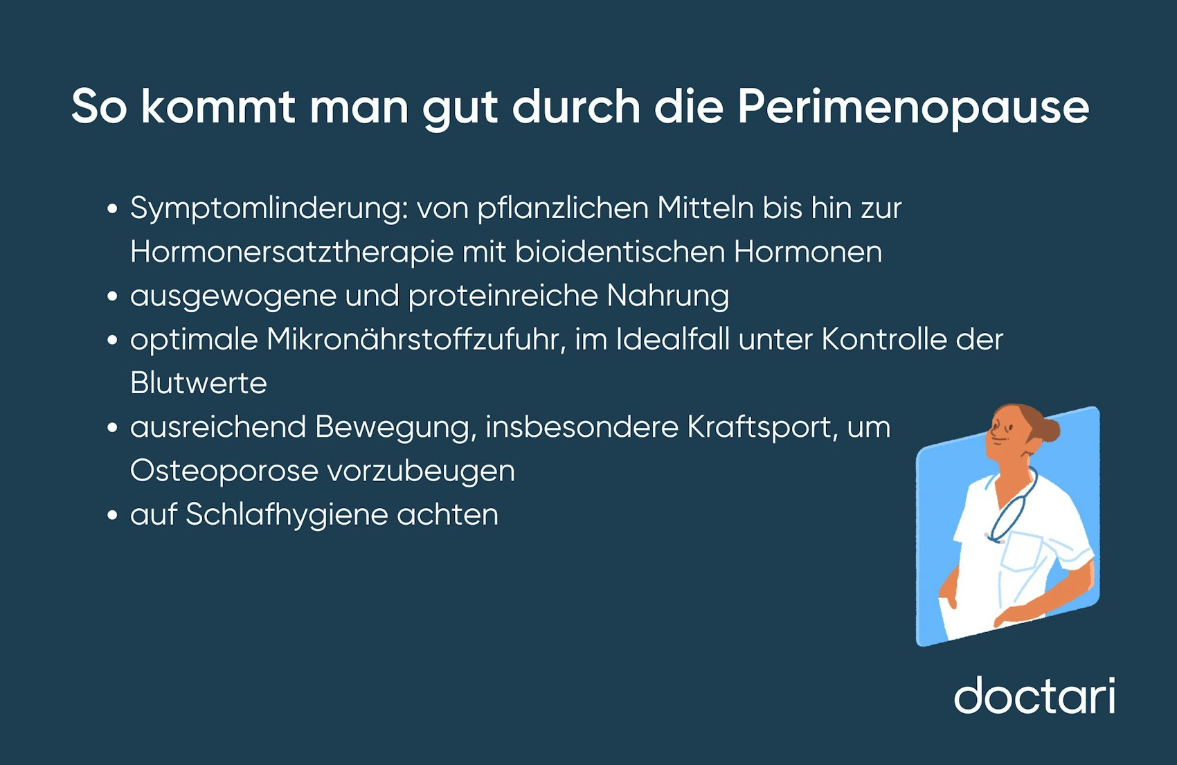 Tipps, um gut durch die Perimenopause zu kommen