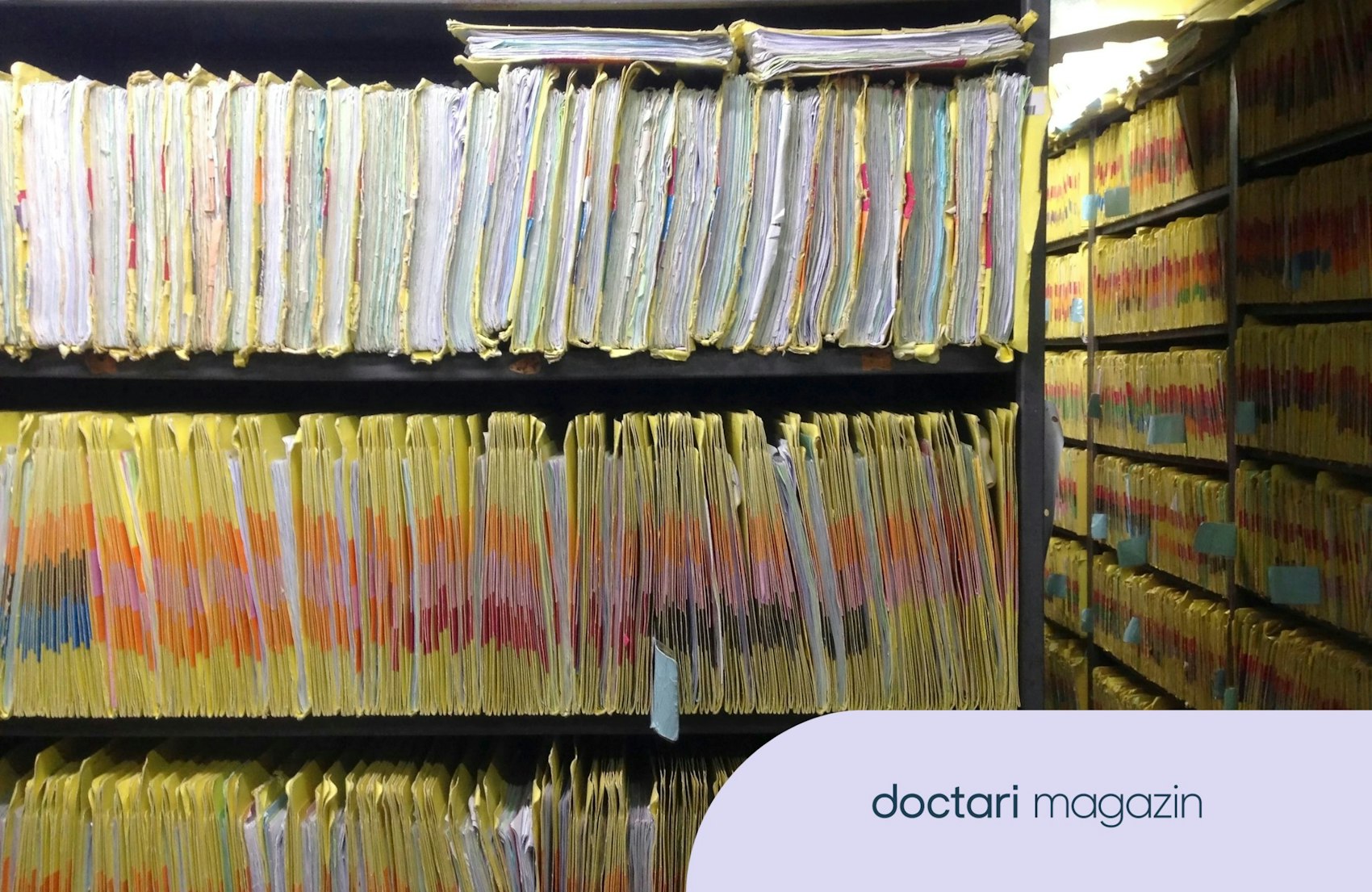 Regalmeter voller Patientenakten