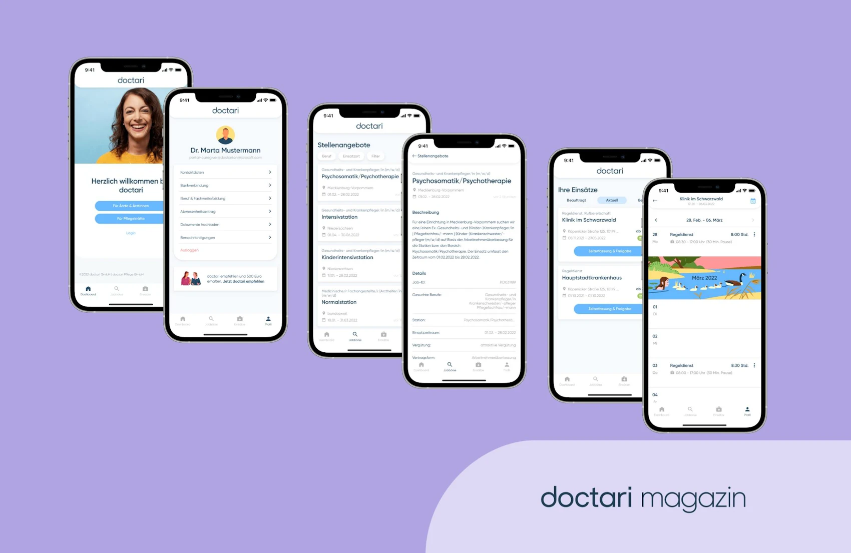 Inhalte der doctari App
