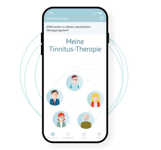 Die App Kalmeda hilft TinnituspatientInnen, mit ihrer Krankheit umzugehen.
