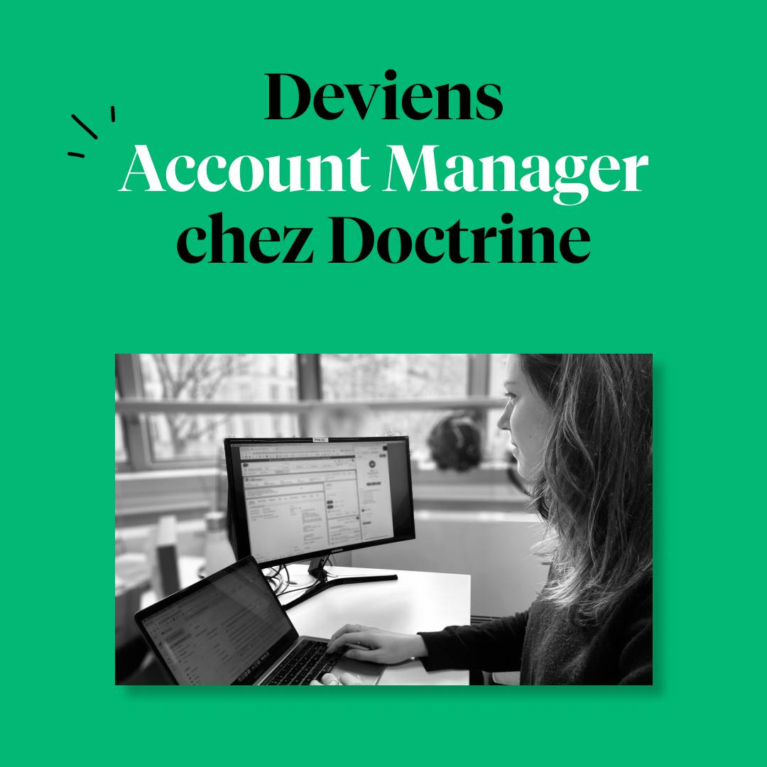 Deviens Account Manager chez Doctrine