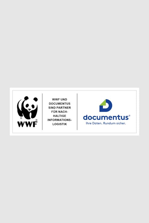 In Partnerschaft: Die Logos von documentus Köln und dem WWF.