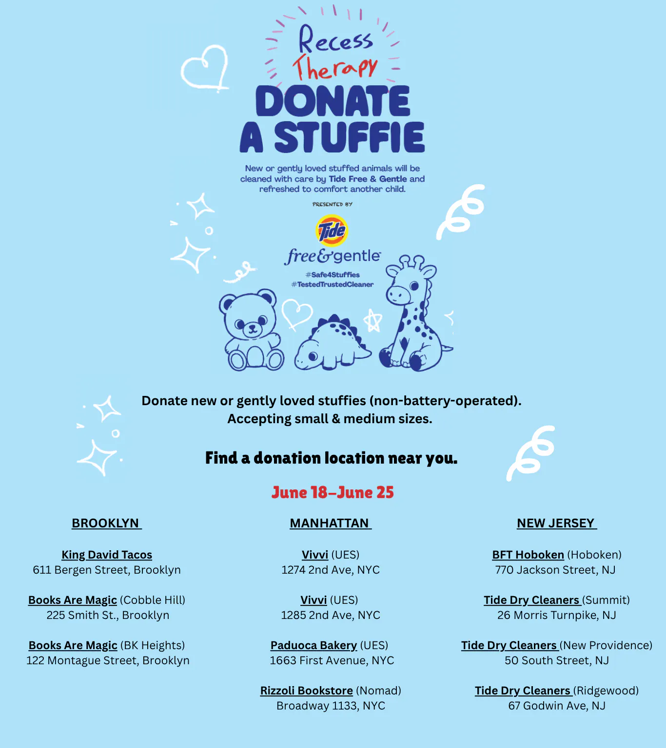 Recess Therapy Donation Drive - Donate a Stuffie