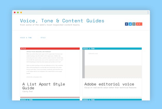 Voice, Tone & Content Guides