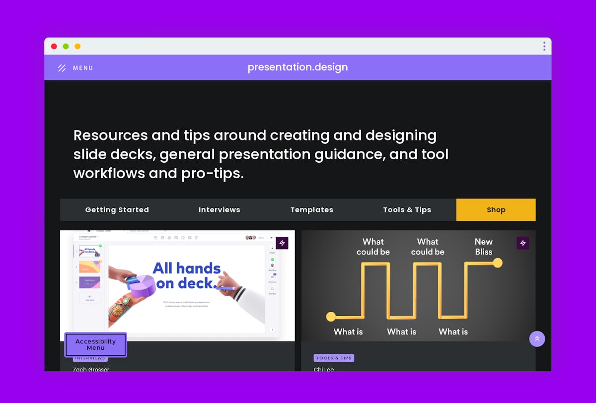 Screenshot of Presentation.Design