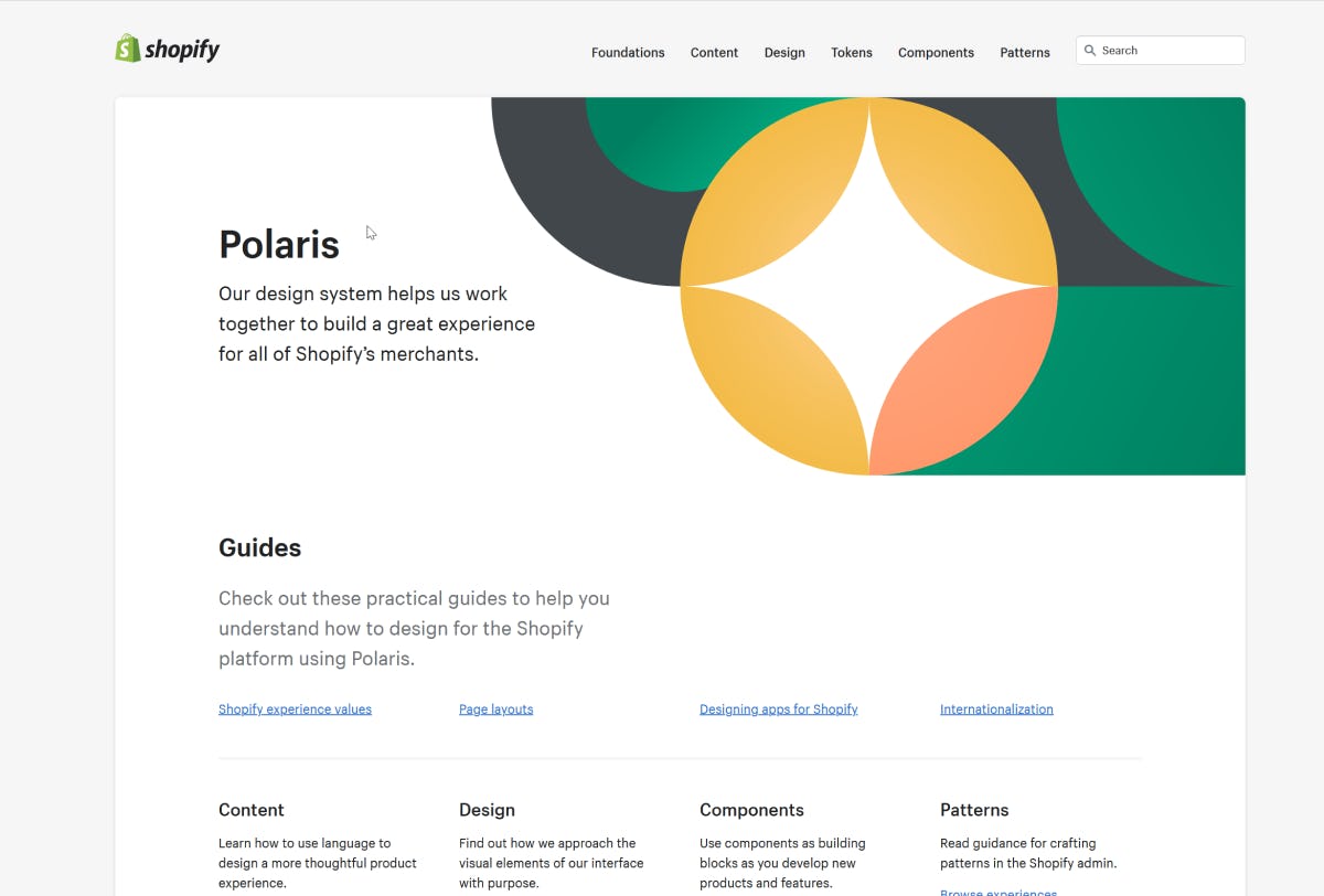Screenshot of Polaris Design System