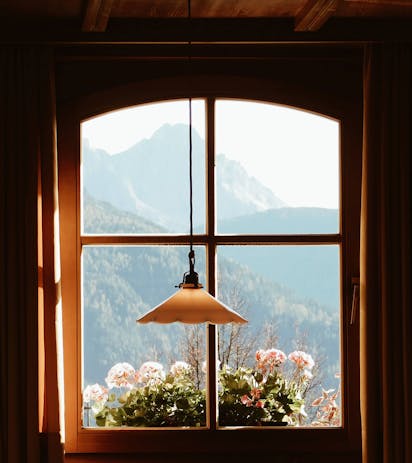 Malga in una montagna delle Dolomiti