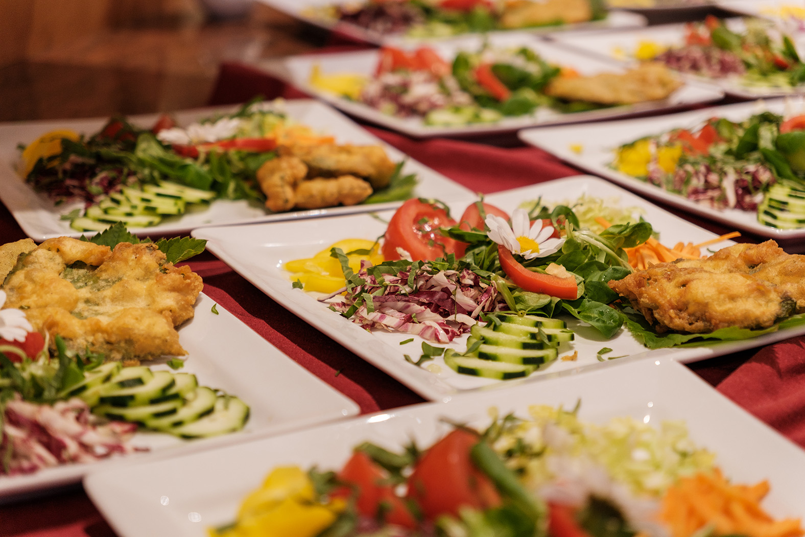 Foto piatti cena mezza pensione hotel gisserhof in Valle Aurina