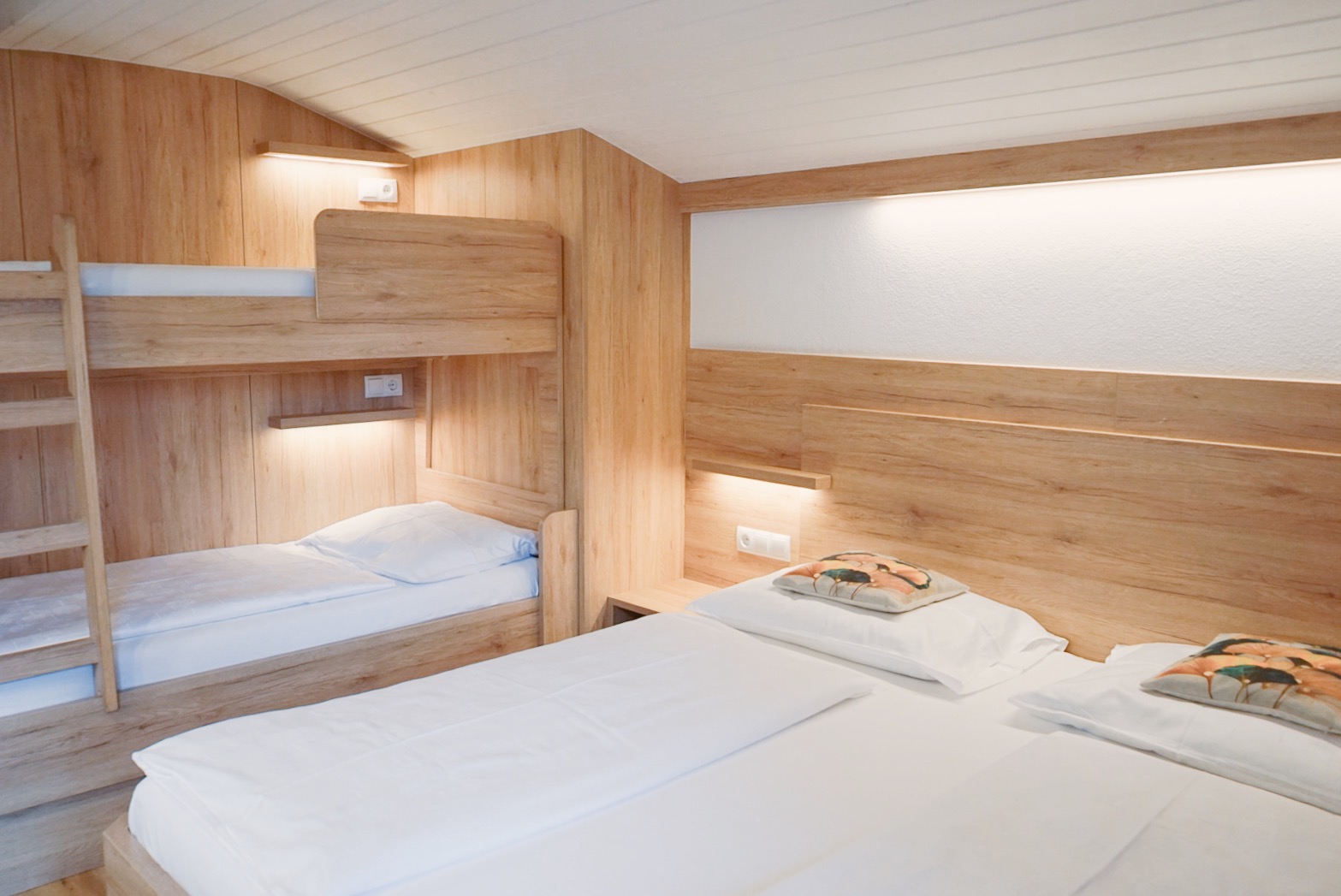 Camera family con letto a castello del Gisserhof in Valle Aurina