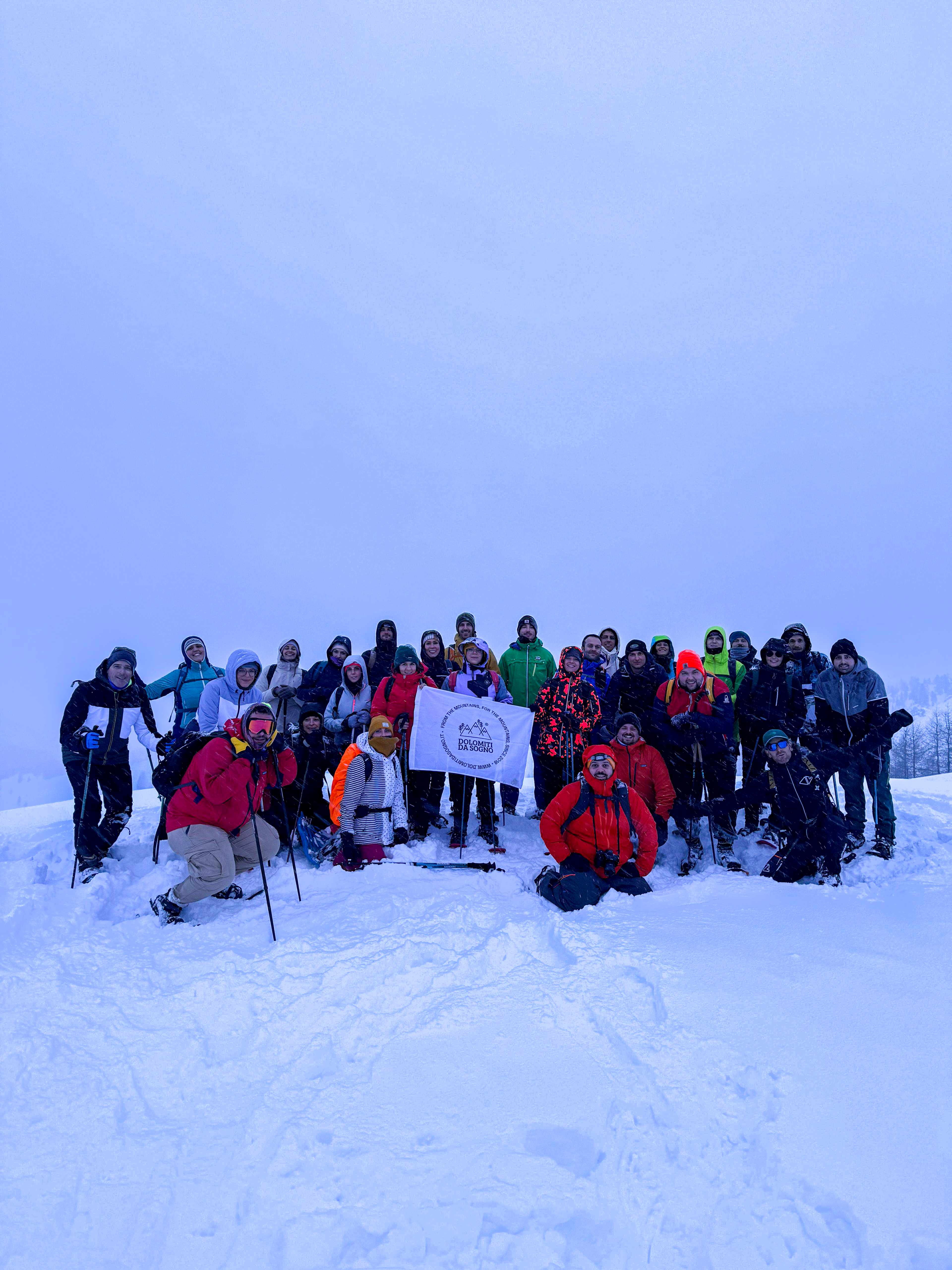 Gruppo Dolomiti da sogno ciaspolata notturna al Paso Giau