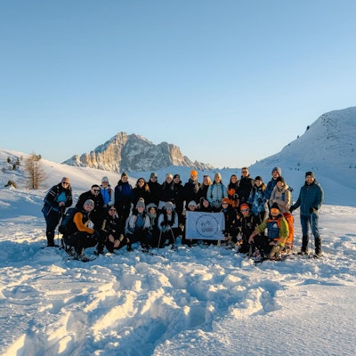 Gruppo Dolomiti da sogno ciaspolata notturna al Passo Giau