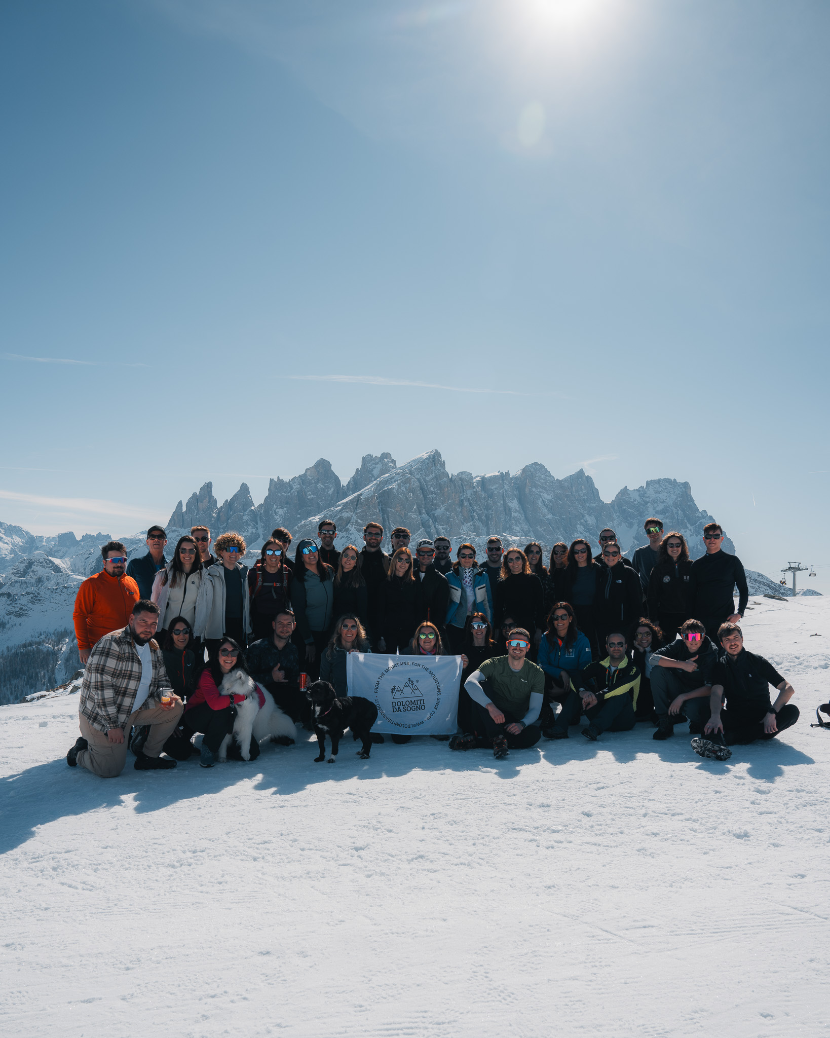 Gruppo Dolomiti da sogno escursione al Rifugio Laresei in inverno