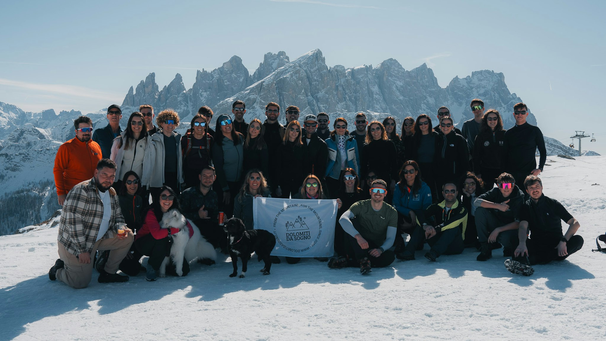 Gruppo Dolomiti da sogno escursione al Rifugio Laresei in inverno