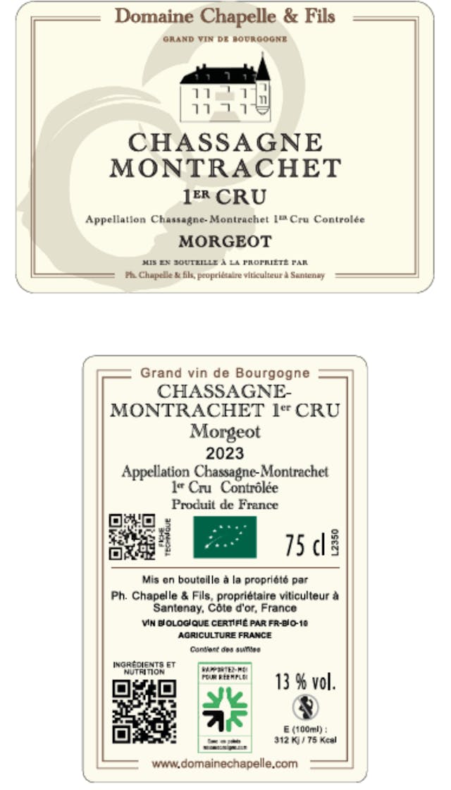 Chassagne-Montrachet 1er Cru Morgeot 2023