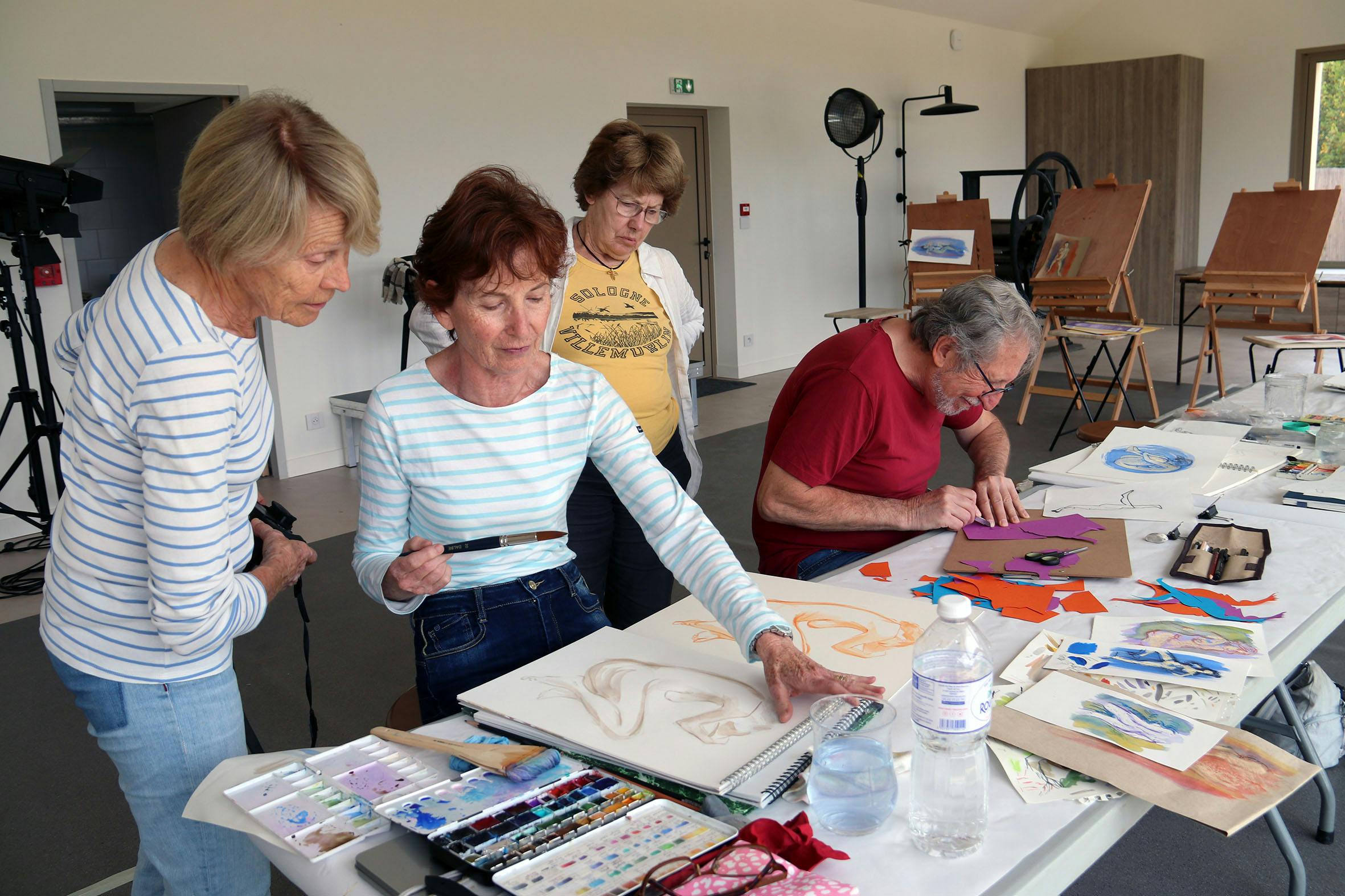Atelier peinture - Françoise Caillette-Deneubourg - Domaine de Cazenac