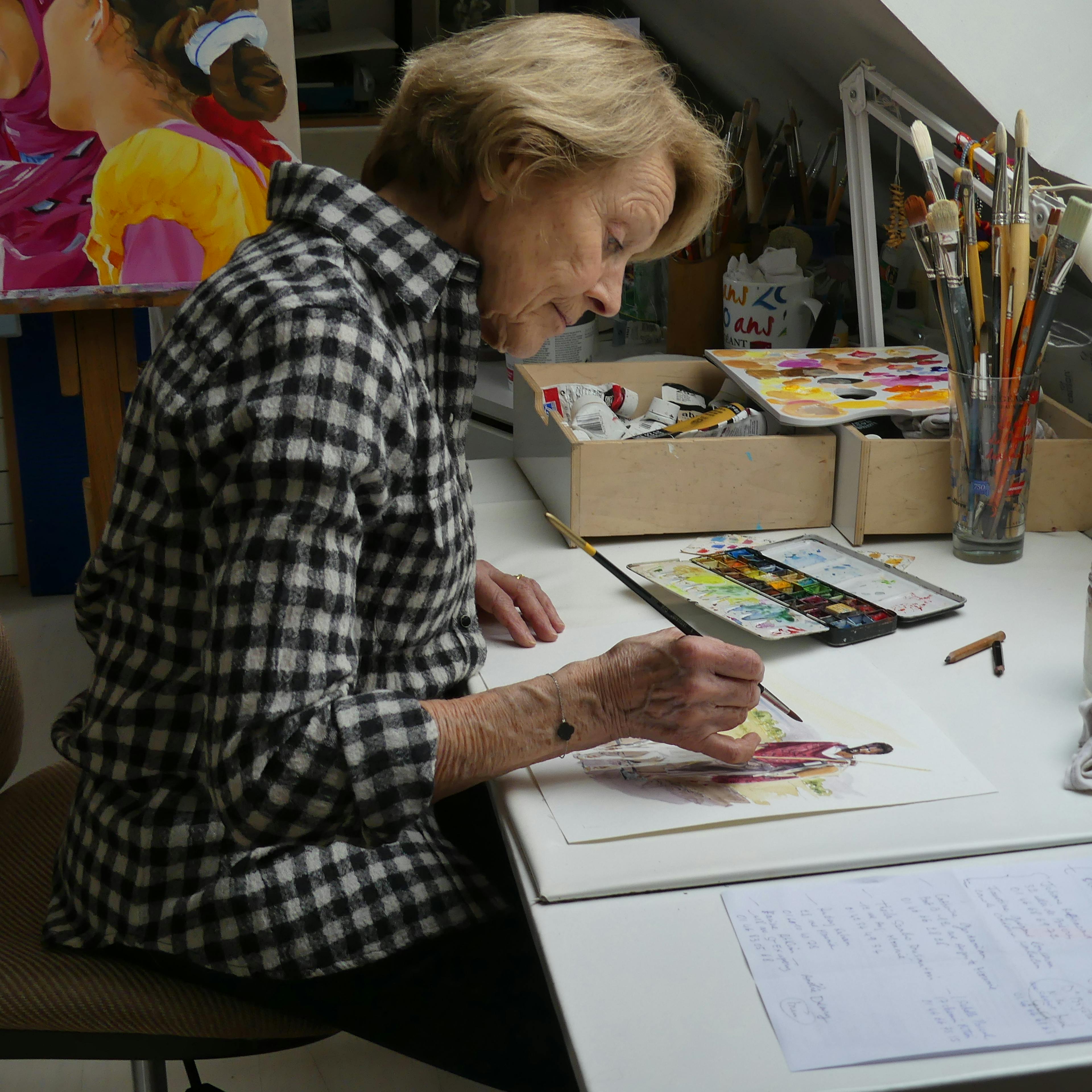 Atelier peinture - Françoise Caillette-Deneubourg - Domaine de Cazenac