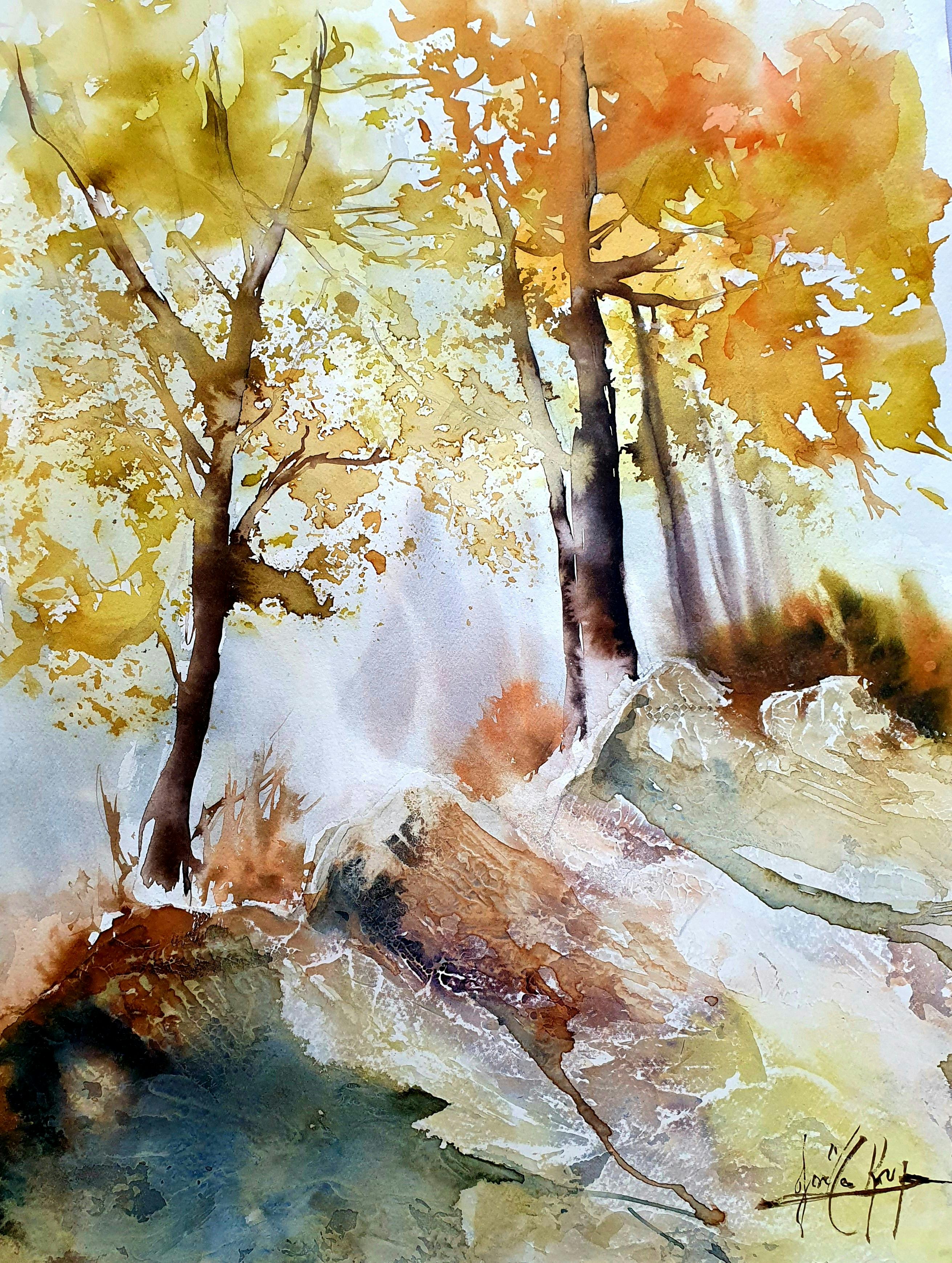 Atelier peinture - Joëlle Krupa - Domaine de Cazenac