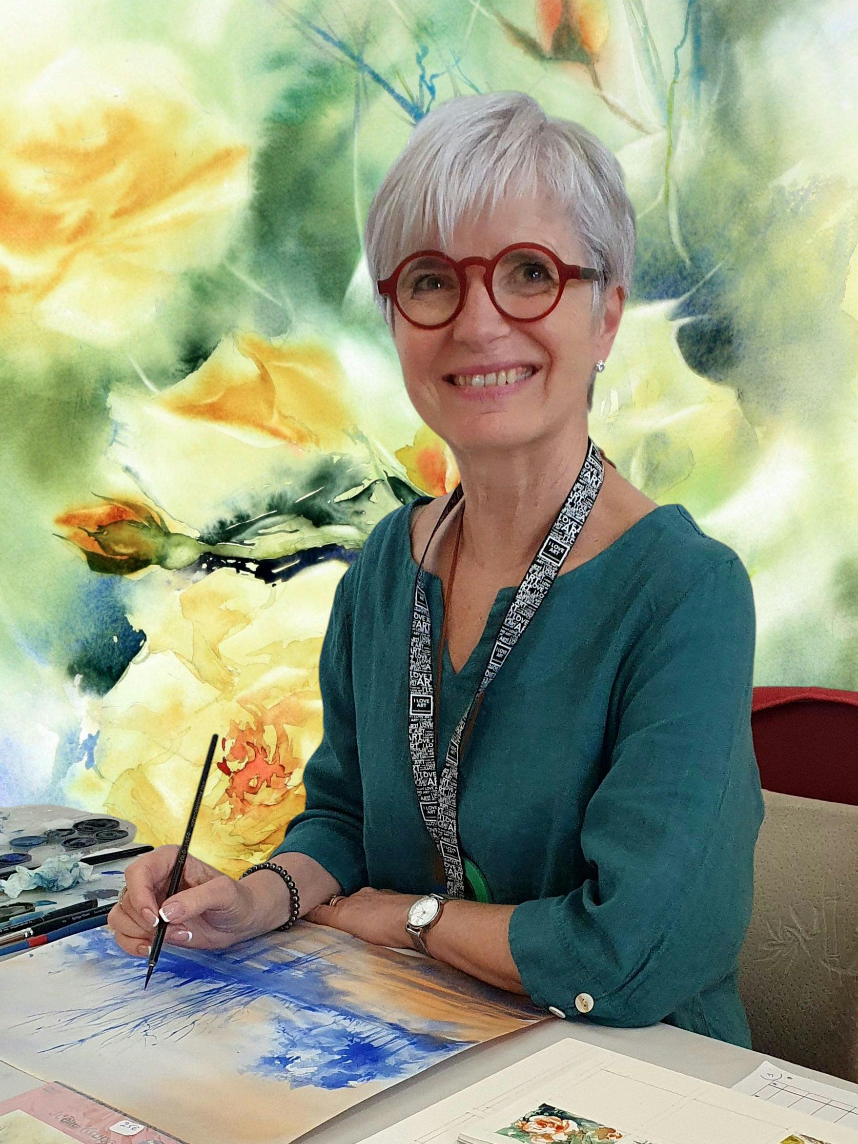 Atelier peinture - Joëlle Krupa - Domaine de Cazenac