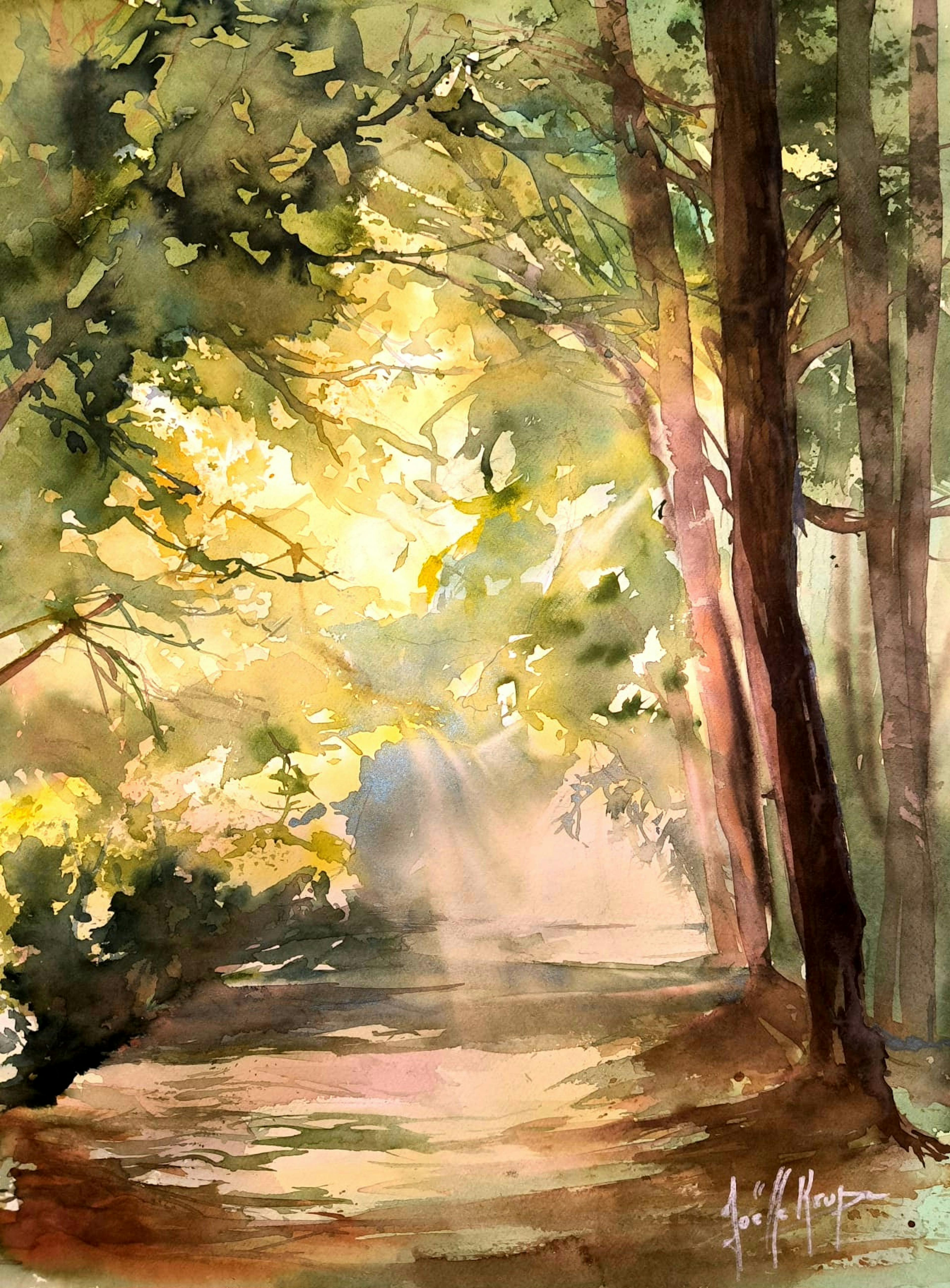Atelier peinture - Joëlle Krupa - Domaine de Cazenac