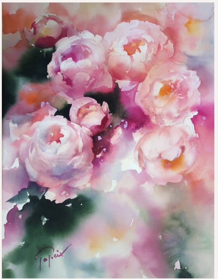 Atelier peinture - Jean-Claude Papeix - Domaine de Cazenac