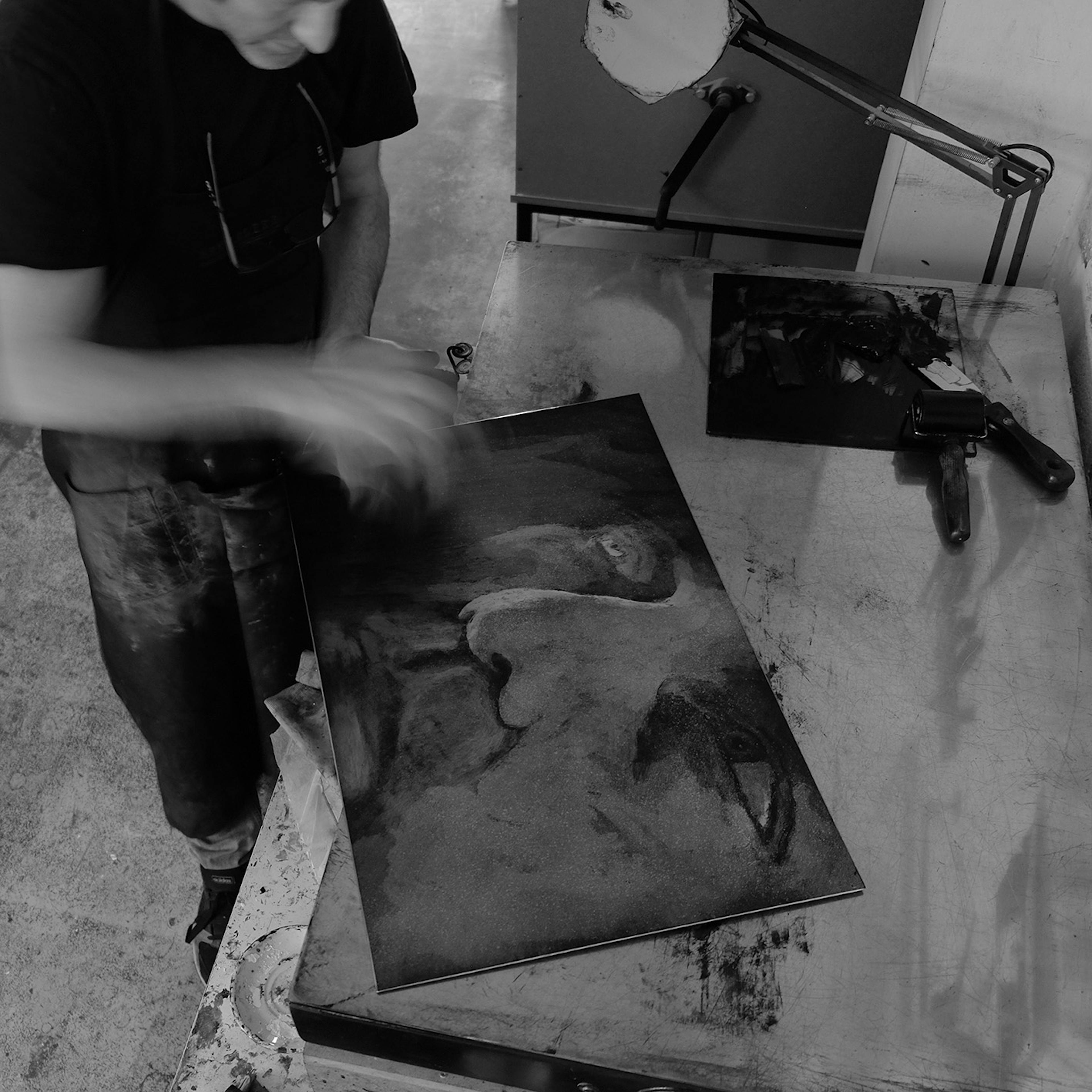 Atelier gravure - Pablo Flaiszman - Domaine de Cazenac