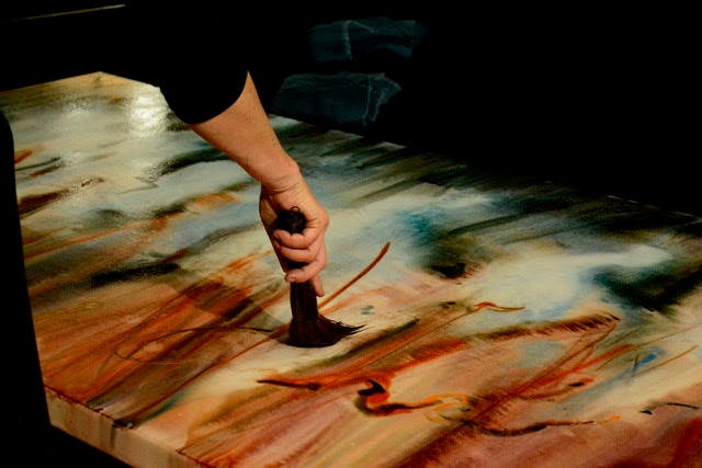 Atelier peinture Laurie Bréda Domaine de Cazenac