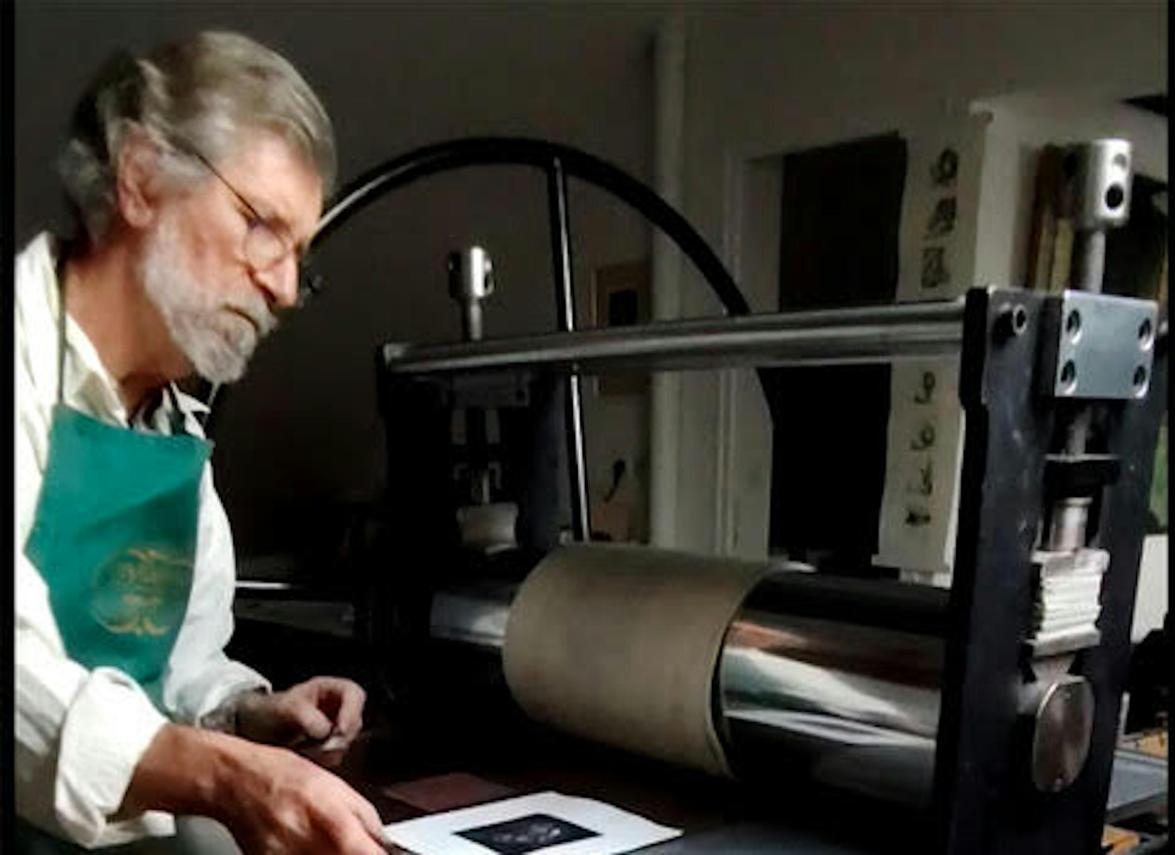 Atelier gravure - Guy Braun - Domaine de Cazenac