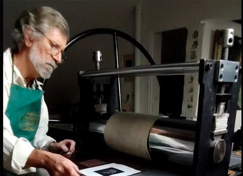 Atelier gravure - Guy Braun - Domaine de Cazenac