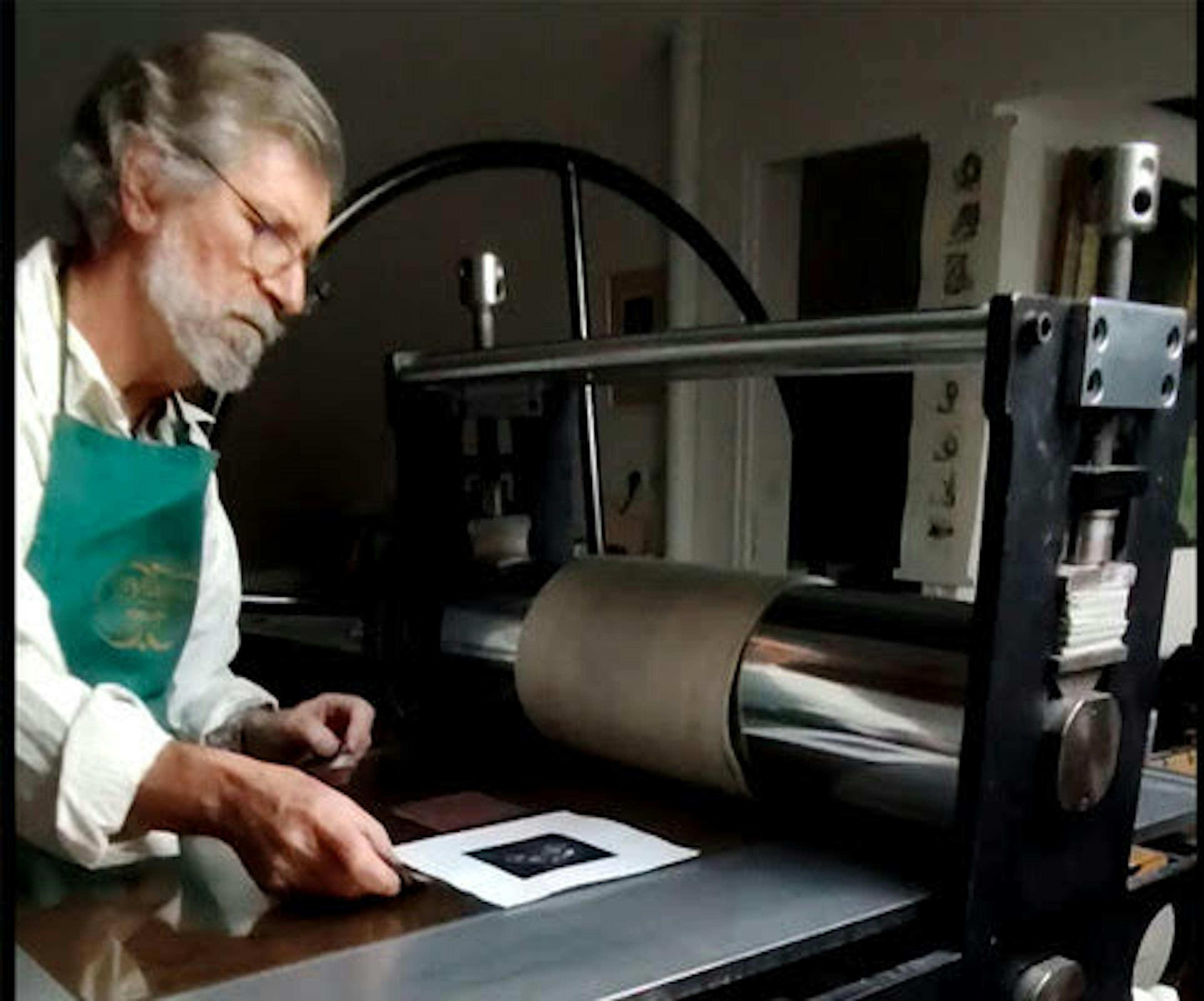 Atelier gravure - Guy Braun - Domaine de Cazenac