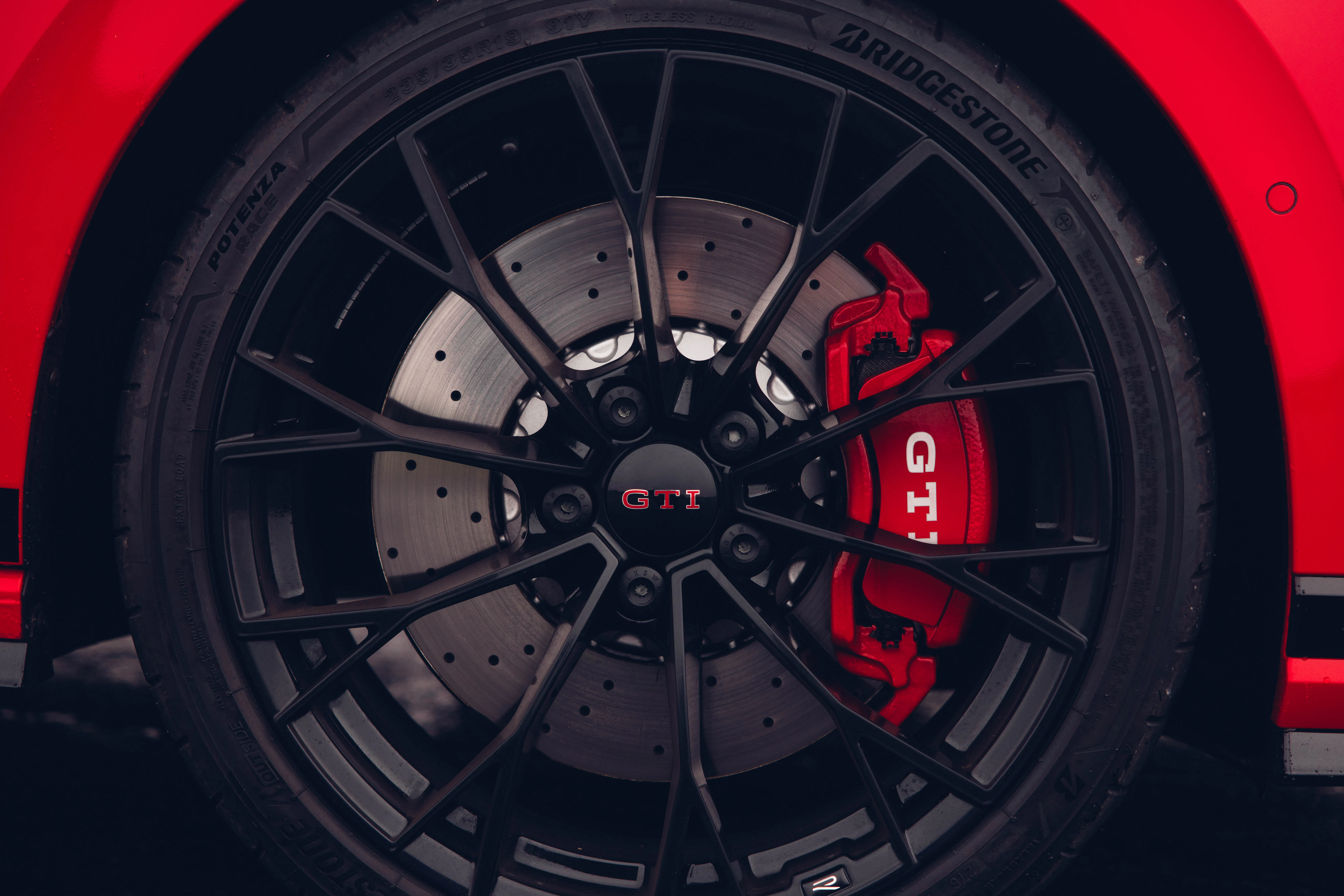 A red Volkswagen Golf GTI Edition 50 - Image 3
