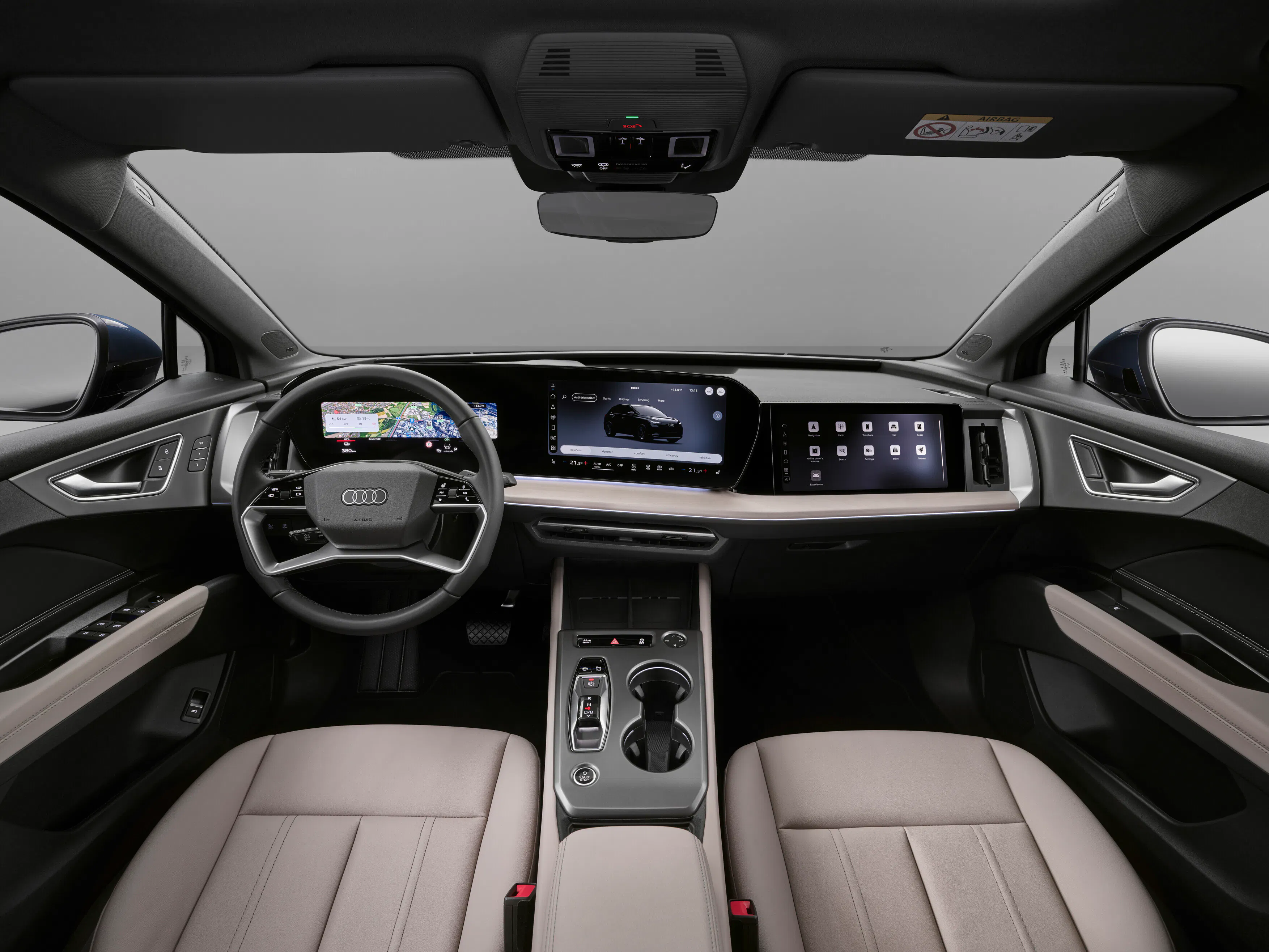 Interior of the Audi Q4 e-tron