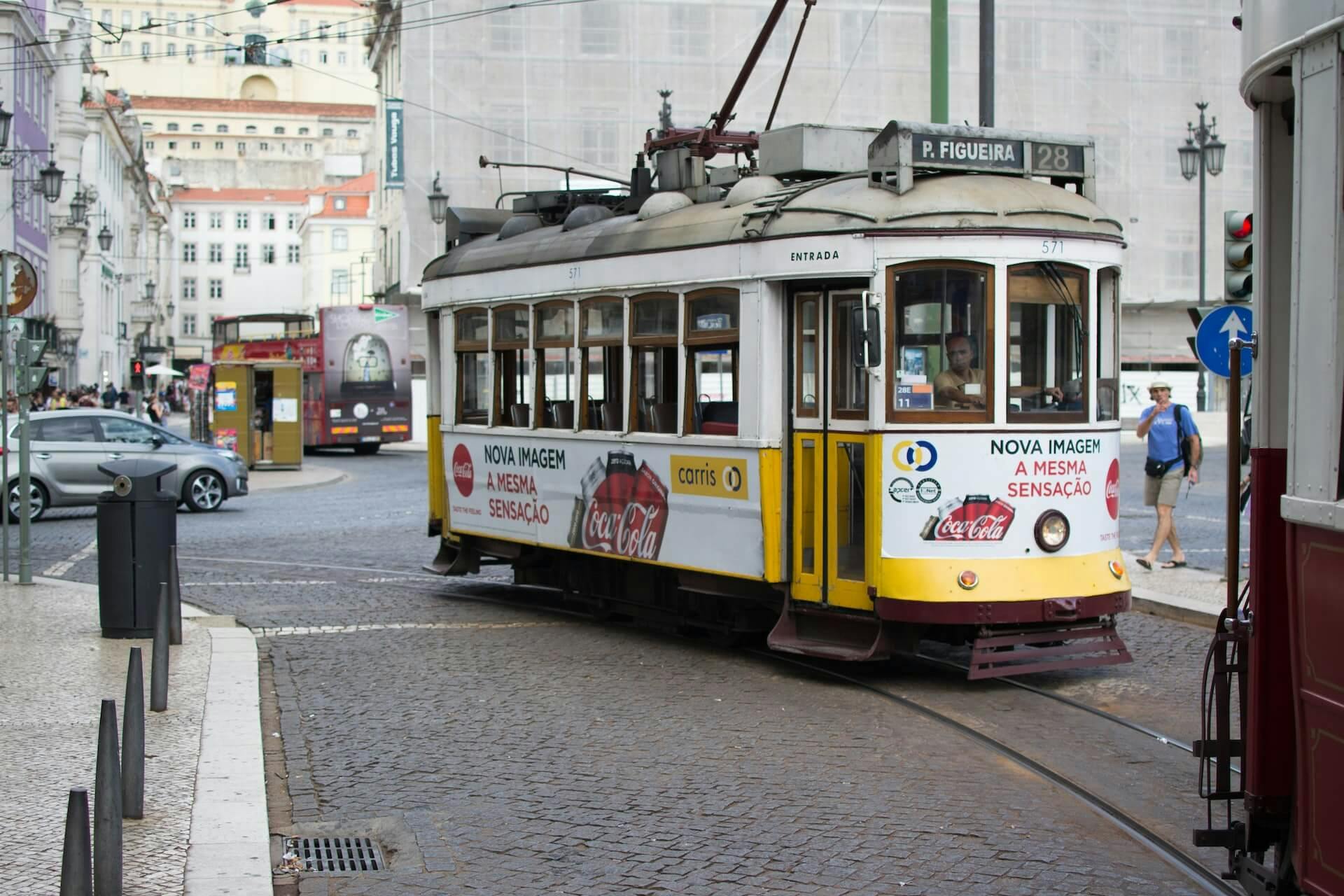 Tram in Lisbon, Portugal