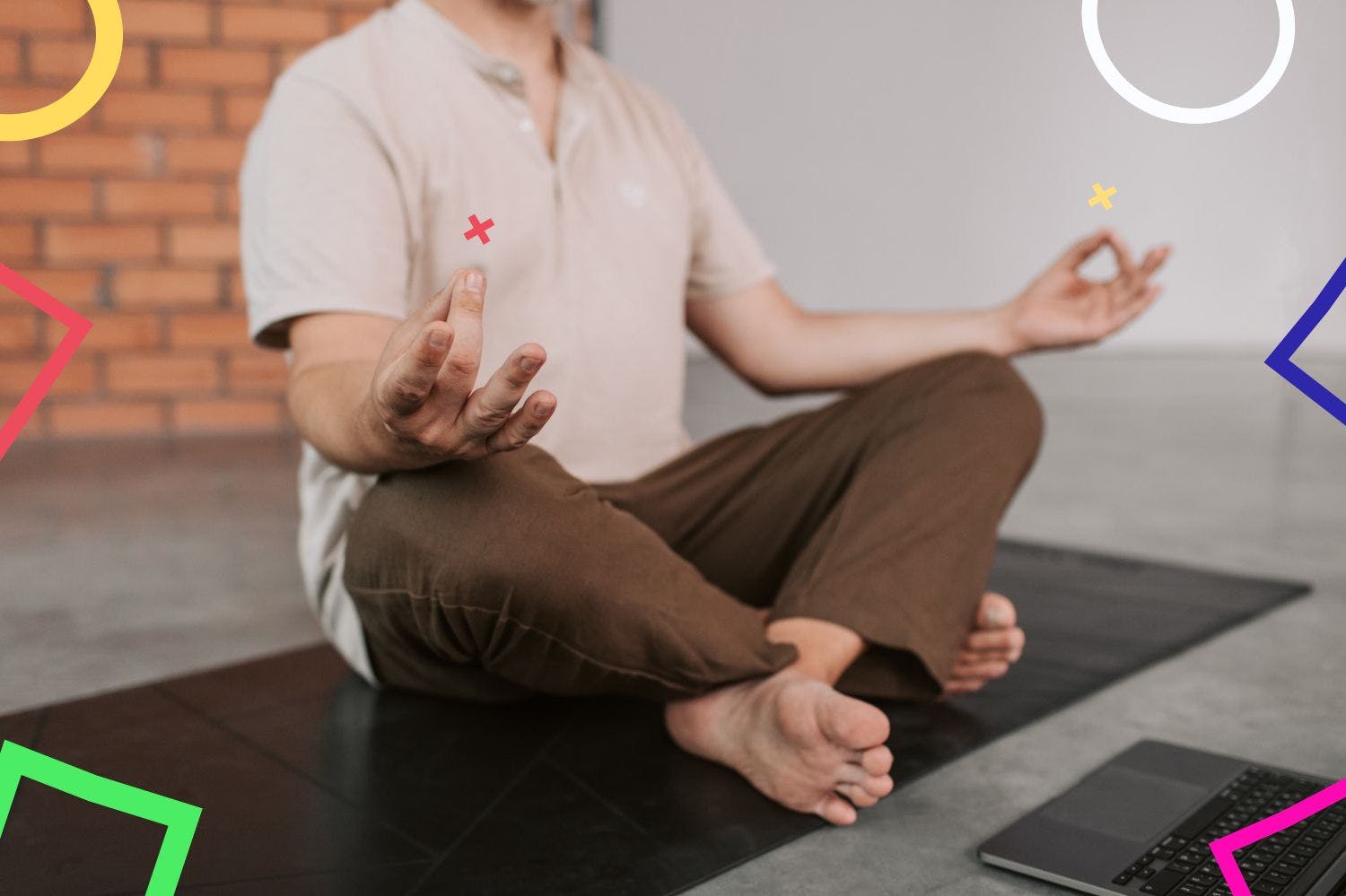 Man meditating
