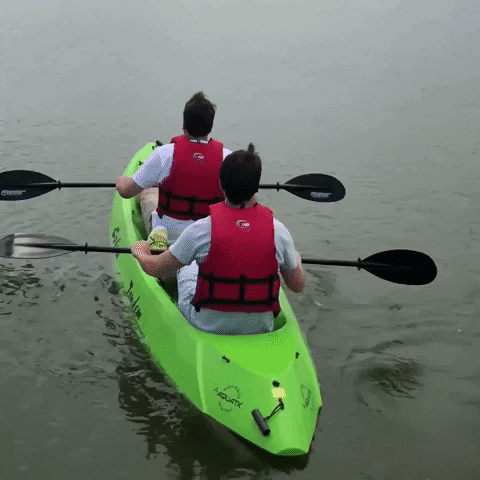 Two people on kayak