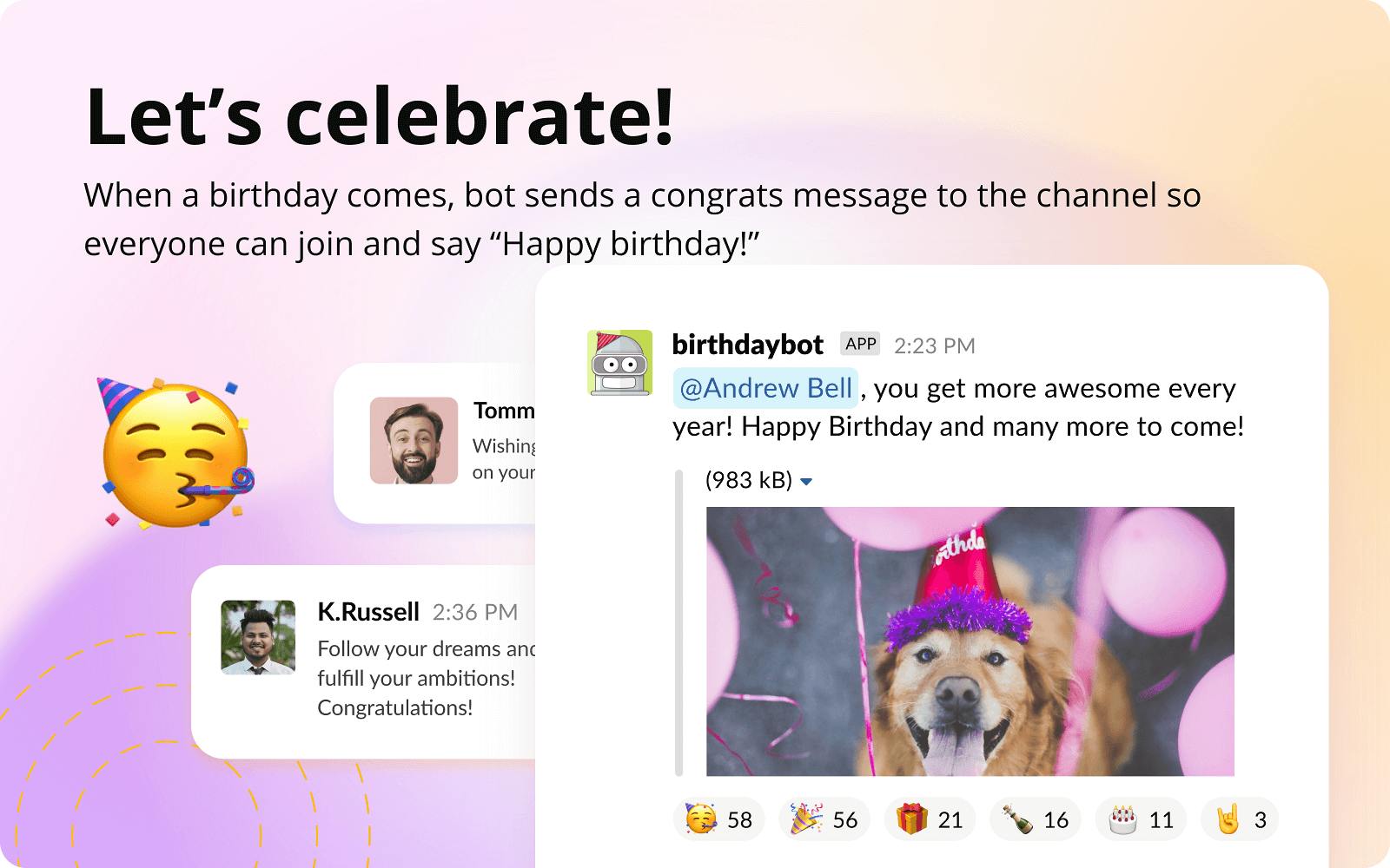 BirthdayBot Screenshot