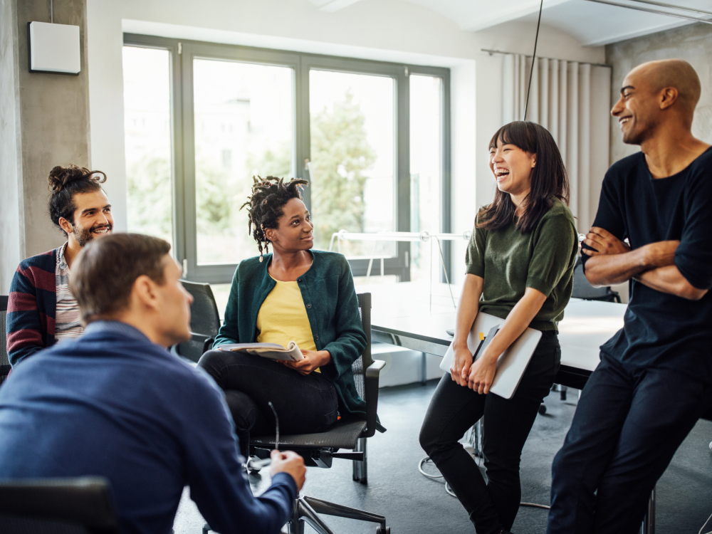 People in a meeting