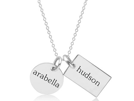 Sterling Silver Dog Tag Necklace