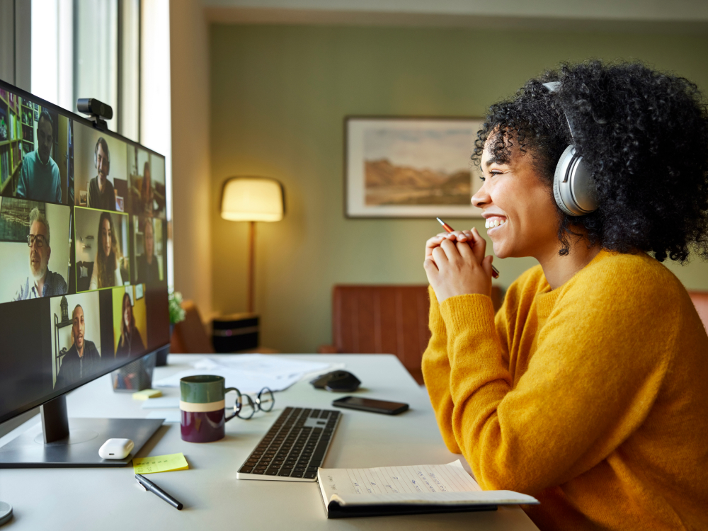 Woman at computer