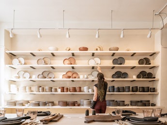 Pottery store.
