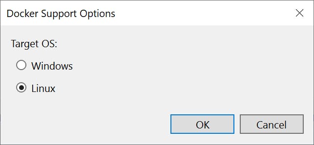 Select Docker Compose OS