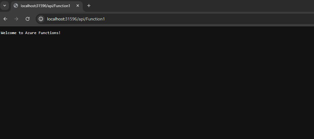 Isolated function running in the container