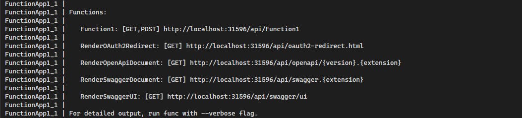 Docker run with OpenApi registered