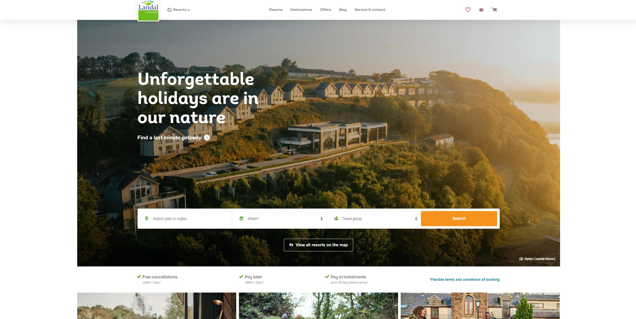 Landal GreenParks UK Home Page