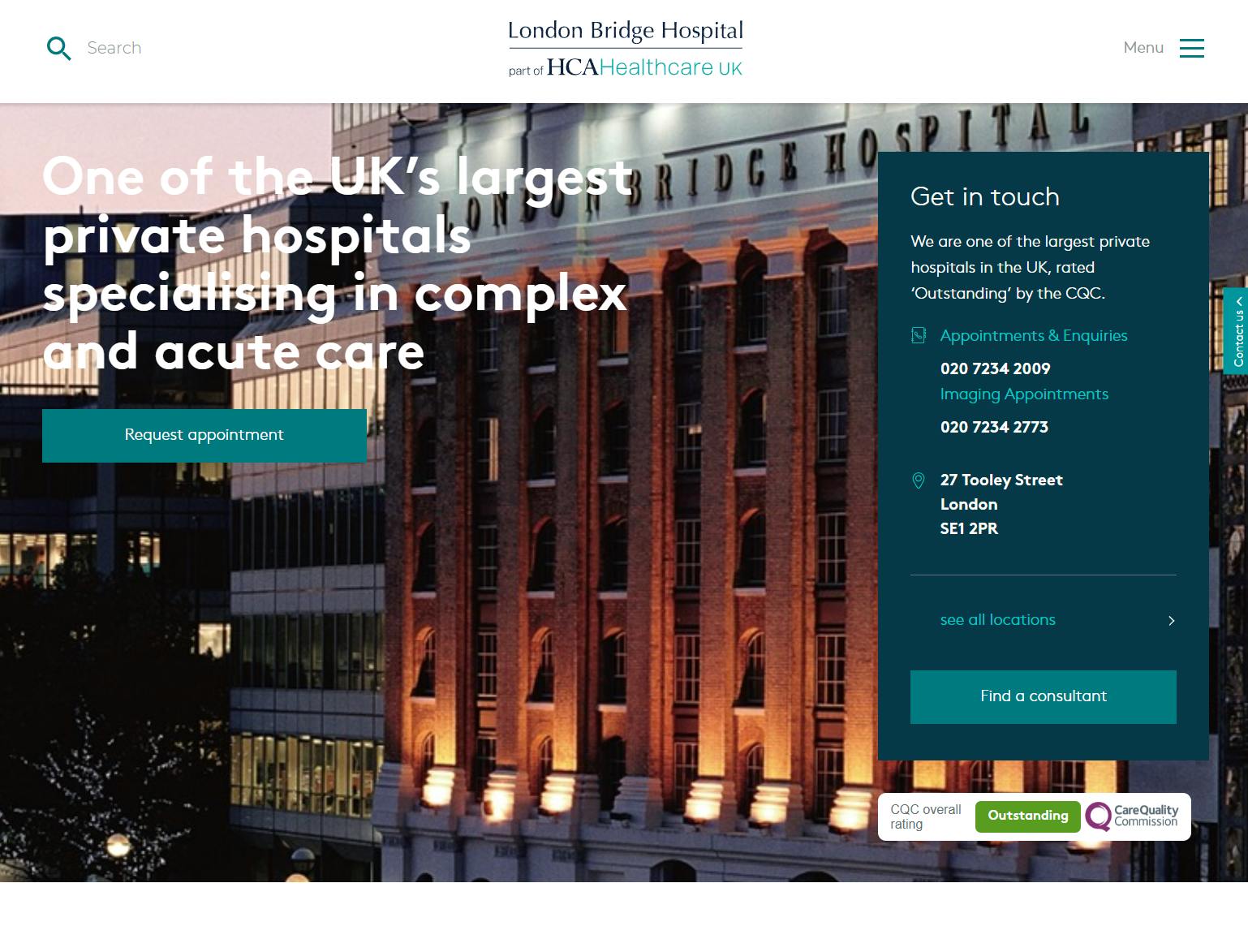 London Bridge Hospital Page